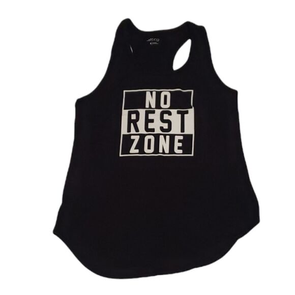 "No Rest Zone" athletic graphic tank - Picture 1 of 2